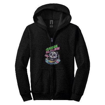 Discover Panda Pet Canoe Slalom Sports Fan Kawaii Style Zip Hoodies