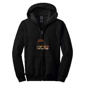 Discover Sewing Machine Lover Quilter Fall Vibes Zip Hoodies