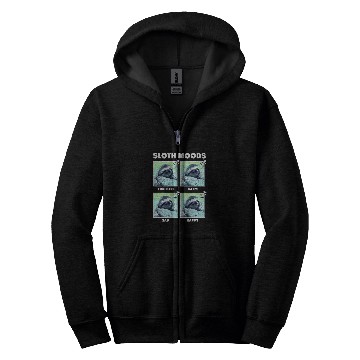 Discover Sloth Pet Moods Box Up Zip Hoodies
