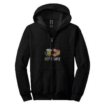 Discover Beer Fun Keep It Simple Beer And Flip Flops Zip Hoodies