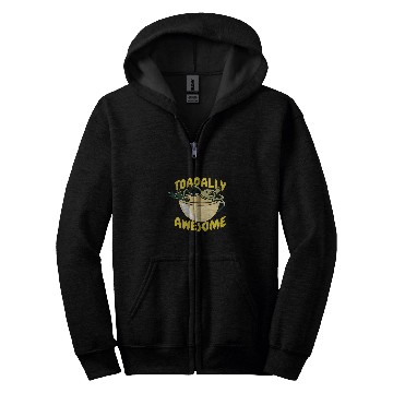 Discover Coffee Fun Toadally Awesome Coffee Frog Lily Pads Zip Hoodies
