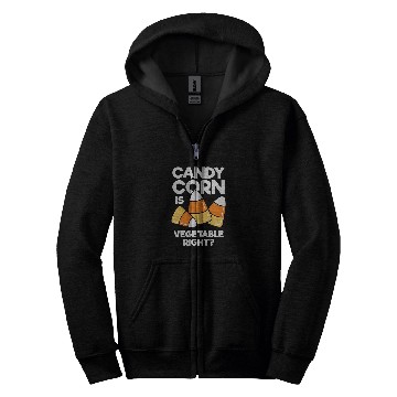 Discover Lacrosse Gift Candy Corn Is Vegetable Right Funny Halloween Zip Hoodies