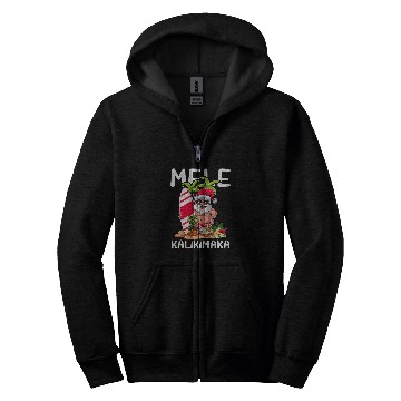 Discover Surf Life Mele Kalikimaka Hawaiian Christmas Hawaii Surfing Santa 3 Zip Hoodies