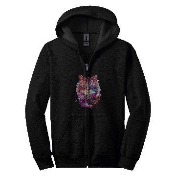 Discover Cute Maine Coon Cat Lovers Zip Hoodies