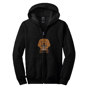 Discover Boba Bubble Milk Tea Cocker Spaniel Dog Zip Hoodies