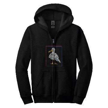 Discover Cool Seagull Retro Zip Hoodies