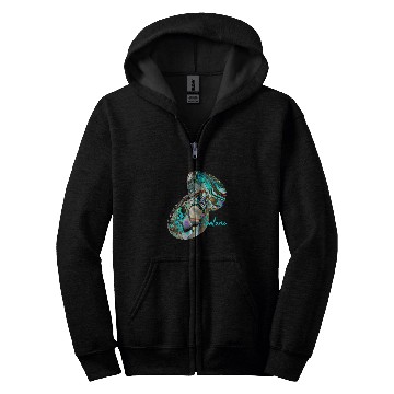 Discover Abalone Shell Crystal Art Gemstone Art Design Lovers Abalone Zip Hoodies