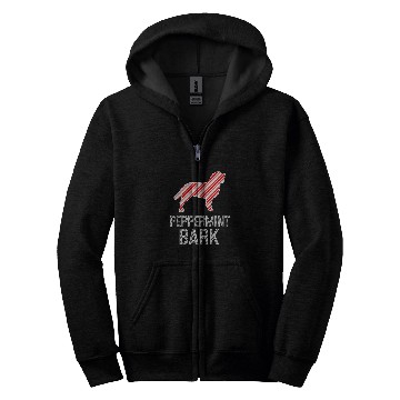 Discover American Water Spaniel Peppermint Bark Christmas Dog Zip Hoodies
