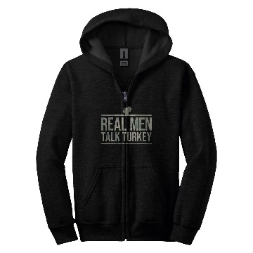 Discover Turkey Hunting I Men Turkey Hunter Zip Hoodies