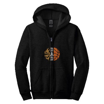 Discover Cheer Basketball Cheerleading Dad Game Day Basketball Zip Hoodies