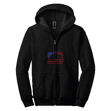 Discover Hog Removal Technician Boar Hunting Wild vintages Pig US Flag 21 Zip Hoodies
