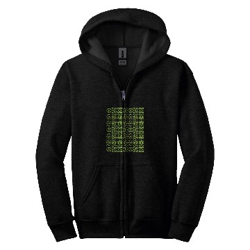 Discover Art Deco Style Repeat Pattern Lime Green Zip Hoodies