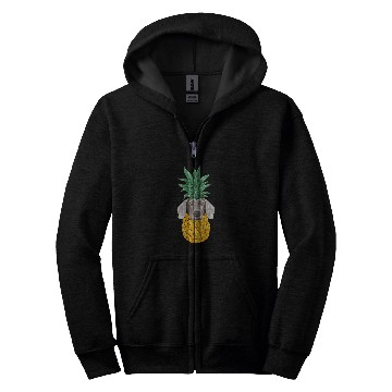 Discover Funny Weimaraner pineapples Dog Zip Hoodies
