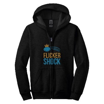 Discover Retro Folf DisGolf Ultimate Frisbee Flicker Shock Zip Hoodies