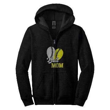 Discover Baseball Mom Ball Mom Mother Softball Cheer Mom 1 Zip Hoodies