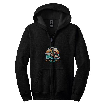 Discover Turtle Pet Jax Beach Loggerhead Sea Turtle Jacksonville Florida Sunset Zip Hoodies