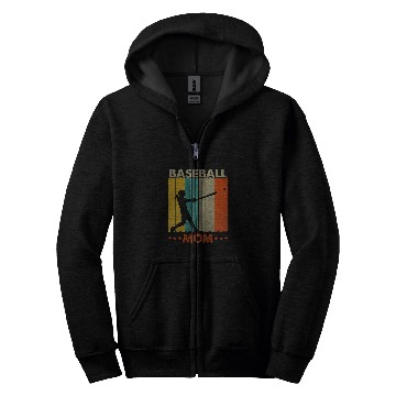 Discover Baseball Mom Mother Softball Cheer Mom 1 Zip Hoodies