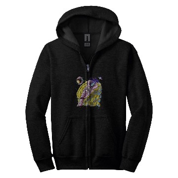 Discover Anime Alien Girl Astronaut Nostalgia Wave Design Zip Hoodies