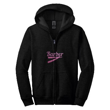 Discover Barber Hairstylist Hairdresser Coiffeur Beard Barbershop Zip Hoodies