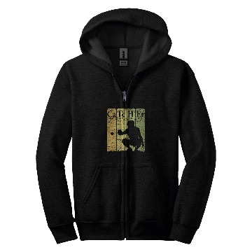 Discover Baseball Periodic Table Elements Nerd Baseball Catcher Retro 2 Zip Hoodies