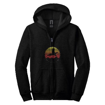 Discover Retro vintages Pheasant Hunting Upland Bird Hunting Zip Hoodies