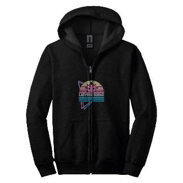 Discover Funny Entomology Entomologist Retro Ladybug Squad Zip Hoodies