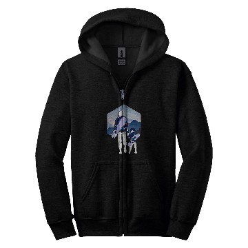 Discover Skiing Ski Fathers Day Dad and Son Matching Snowboarding Zip Hoodies