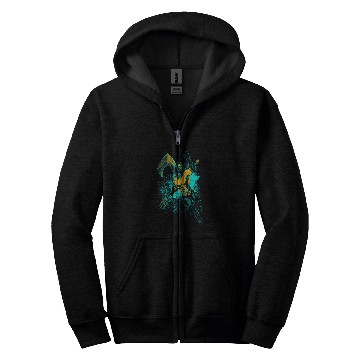 Discover Aquaman Movie Make a Splash Zip Hoodies