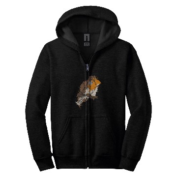 Discover robin bird park nature bird fan birdwatcher Zip Hoodies