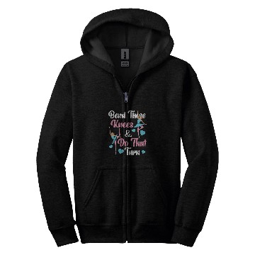 Discover Bending And Turning Ballet Design For Ballerina Zip Hoodies