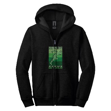 Discover Funny Running For Dad Marathon Runner Coachs Marathoner Zip Hoodies
