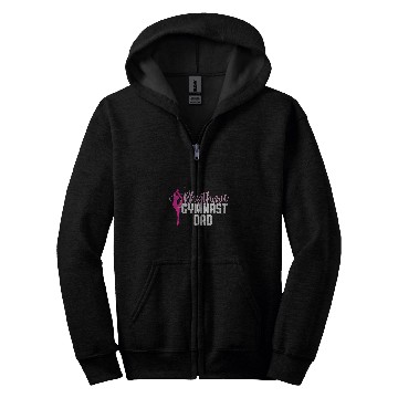 Discover Cute Rhythmic Gymnast Dad Design Gymnastics Zip Hoodies