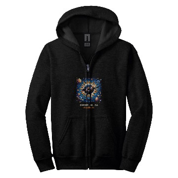 Discover Dabbings Total Solar Eclipse Codroy Newfoundland Canada Zip Hoodies
