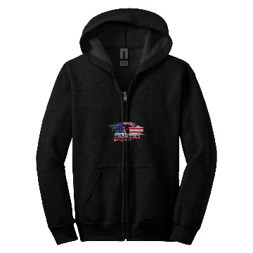 Discover Distressed Gymnastic Flag Gymnast Handstand Novelty Zip Hoodies