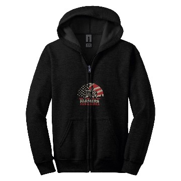 Discover For a Farmer America Needs Farmers Feed USA support Farmers Zip Hoodies
