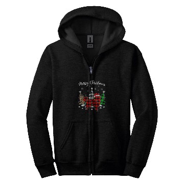 Discover Leopard buffalo plaids Matching Rough Collie Christmas Pajama Zip Hoodies