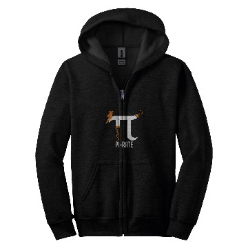 Discover Science Math Pirate Parrot Pi Day 3 14 Meme Nerd Geek Joke Zip Hoodies