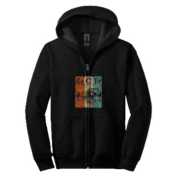 Discover Racer Periodic Table Elements Race Car Driver Retro Racing 22 Zip Hoodies