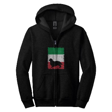Discover English Toy Spaniel Dog Italy Flag Italian vintages Mom Dad Zip Hoodies