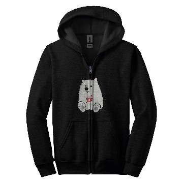 Discover Dog Samoyed Biff the Samoyed Hot Cocoa Merch Zip Hoodies
