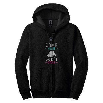 Discover Camping Lady Camper Family Vacation Zip Hoodies