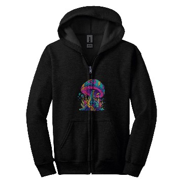 Discover Cottagecore Aesthetic Mushroom Fungi Lover Mycology Zip Hoodies