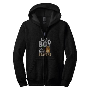 Discover Rodent Animal Lover Just A Boy Who Loves Beavers 21 Zip Hoodies