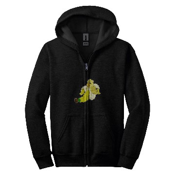 Discover Parrot Banana Zip Hoodies