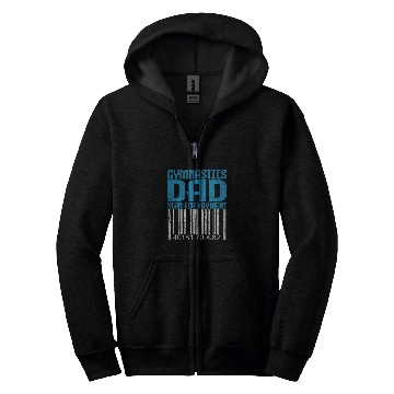 Discover Funny Gymnastics Dad Scan For Payment Fathers Day Mens Zip Hoodies