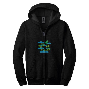 Discover Cool Polygon Artwork Figures Creative Art Style Drawing Zip Hoodies
