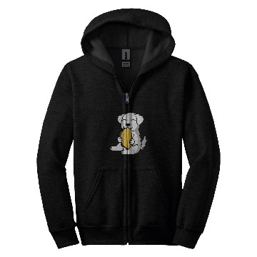 Discover Great Pyrenees Eating A Taco Dog Zip Hoodies