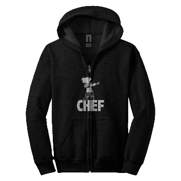Discover Dab Dabbings Chef Cooking Guru Funny Cook Retro Culinary Zip Hoodies