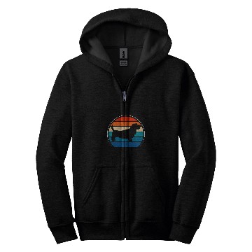 Discover Norfolk Terrier Retro vintages 70s 80s Style 1 Zip Hoodies