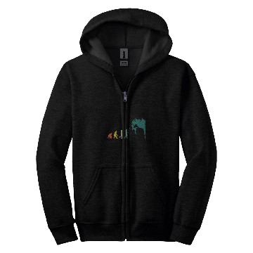 Discover Climber Evolution of Climbing Boulder Bouldering 1 Zip Hoodies